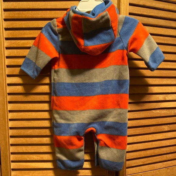 Baby Gap Blue, Red & Grey Striped One Piece - Picture 2 of 12